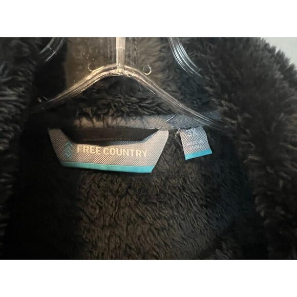 Free Country Jacket  Women's Size 3X  Butter Pile Super Soft Moto Black Faux Fur - Picture 4 of 6